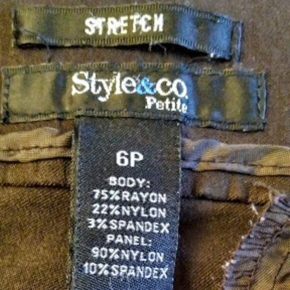 Style & Co. Petite Cropped Brown Pants Size: 6P - Picture 11 of 16